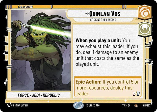 Quinlan Vos - Sticking the Landing - 018/257 - Common