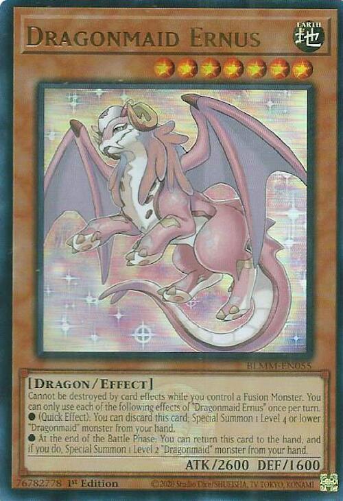 Dragonmaid Ernus - BLMM-EN055 - Ultra Rare - 1st Edition