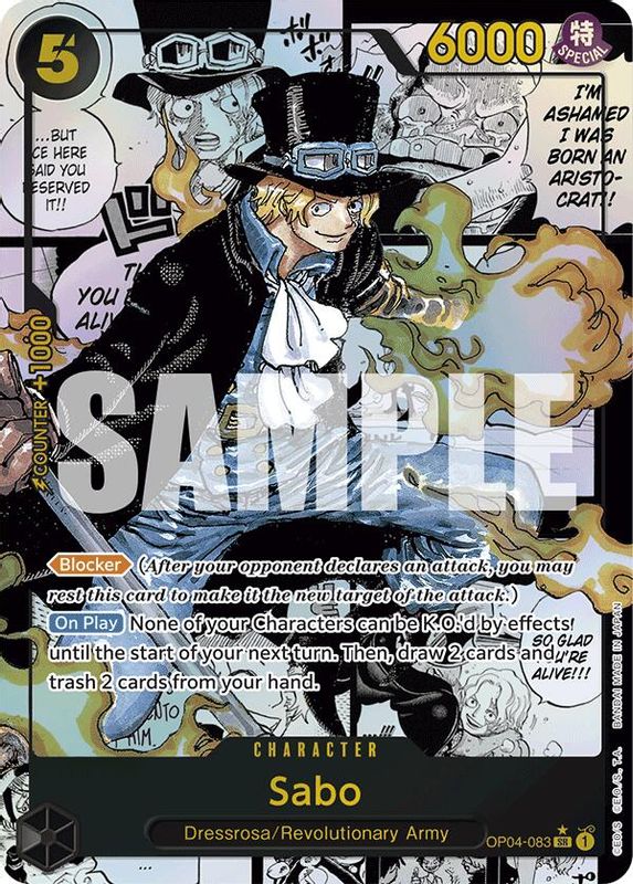 Sabo (One Piece Logo ) (Manga) (Reprint) - OP04-083 - Super Rare