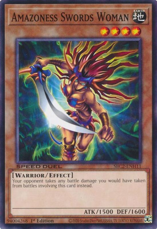 Amazoness Swords Woman - SBC2-ENH11 - Common - 1st Edition