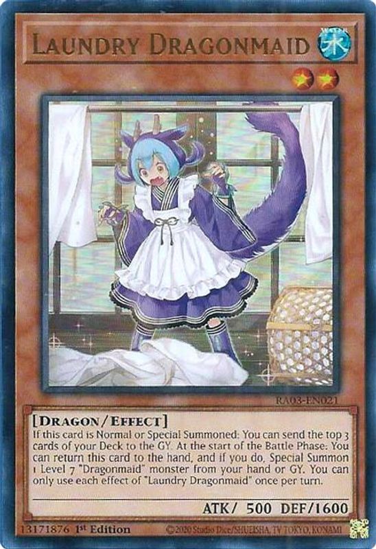 Laundry Dragonmaid (UR) - RA03-EN021 - Ultra Rare - 1st Edition