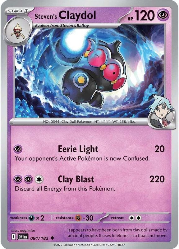 Steven's Claydol - 084/182 - Uncommon