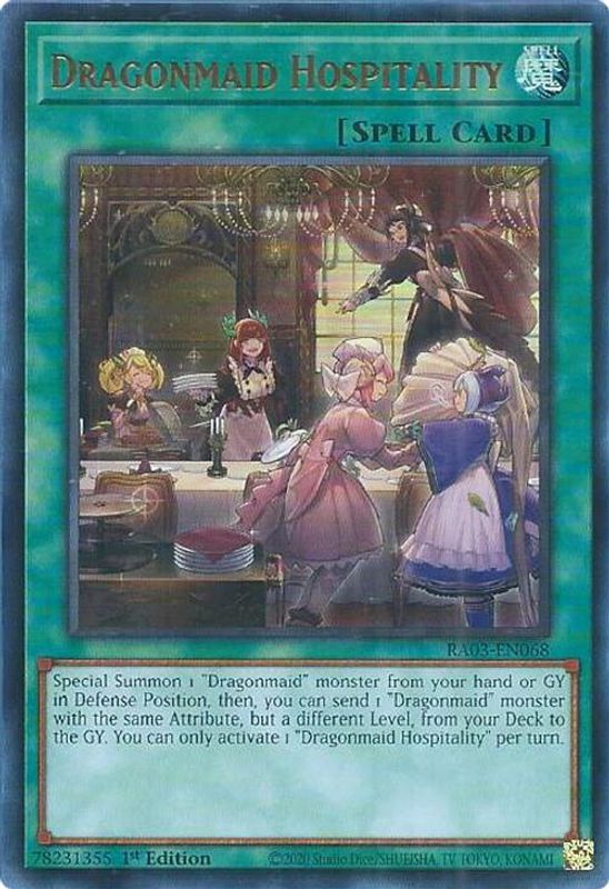 Dragonmaid Hospitality (UR) - RA03-EN068 - Ultra Rare - 1st Edition