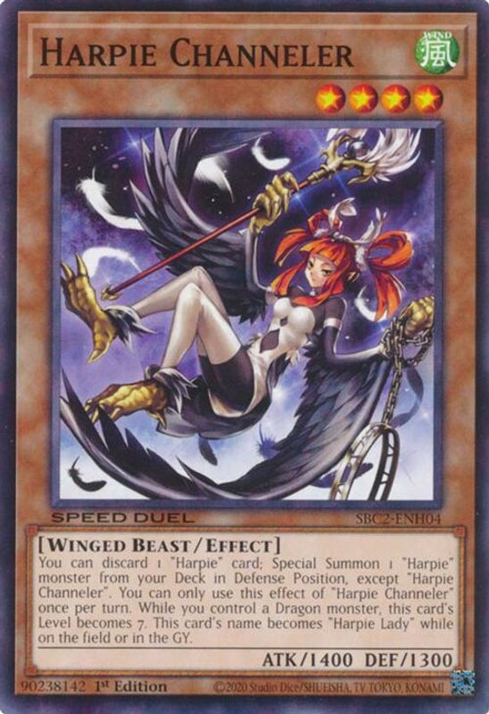 Harpie Channeler - SBC2-ENH04 - Common - 1st Edition
