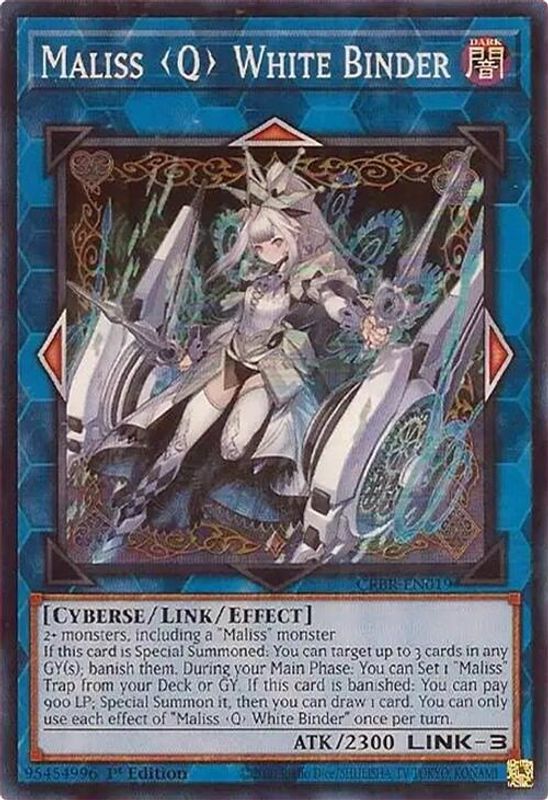 Maliss Q White Binder - CRBR-EN019 - Super Rare - 1st Edition