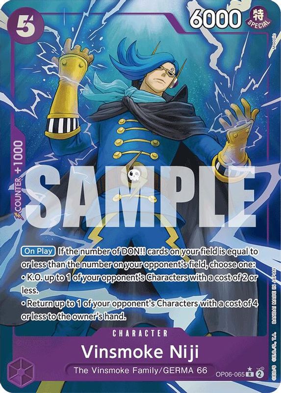 Vinsmoke Niji (PRB01) (Full Art) - OP06-065 - Rare
