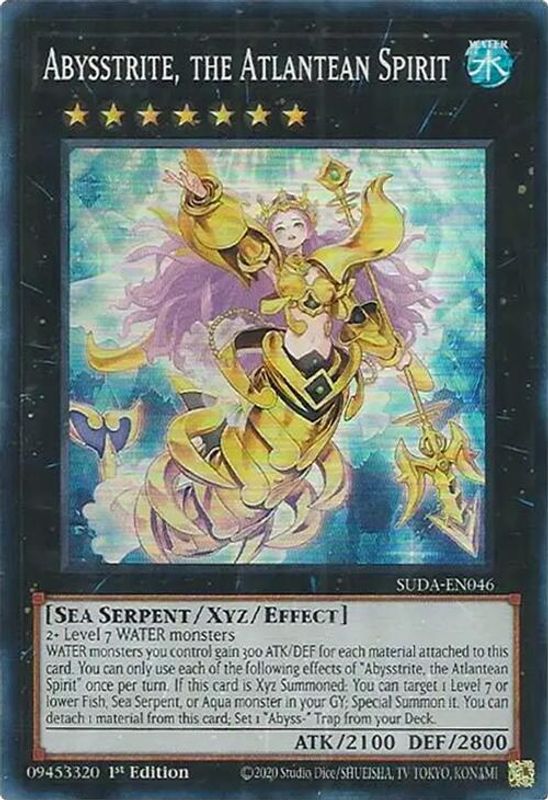 Abysstrite, the Atlantean Spirit - SUDA-EN046 - Super Rare - 1st Edition
