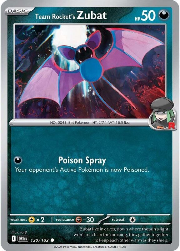 Team Rocket's Zubat - 120/182 - Common