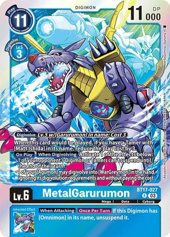 MetalGarurumon - BT17-027 - Rare