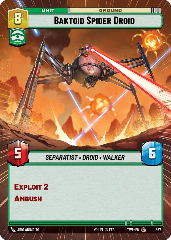 Baktoid Spider Droid (Hyperspace) - 387 - Common