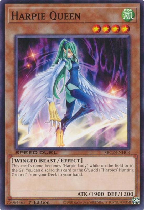 Harpie Queen - SBC2-ENH03 - Common - 1st Edition