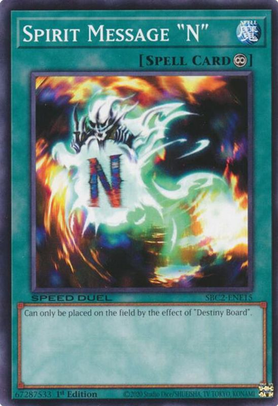 Spirit Message N - SBC2-ENE15 - Common - 1st Edition