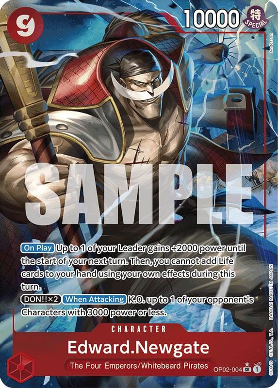 Edward.Newgate (PRB01) (Alternate Art) - OP02-004 - Super Rare