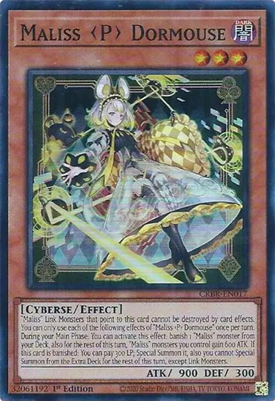 Maliss P Dormouse - CRBR-EN017 - Super Rare - 1st Edition