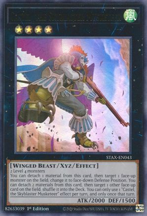 Castel, the Skyblaster Musketeer - STAX-EN043 - Ultra Rare