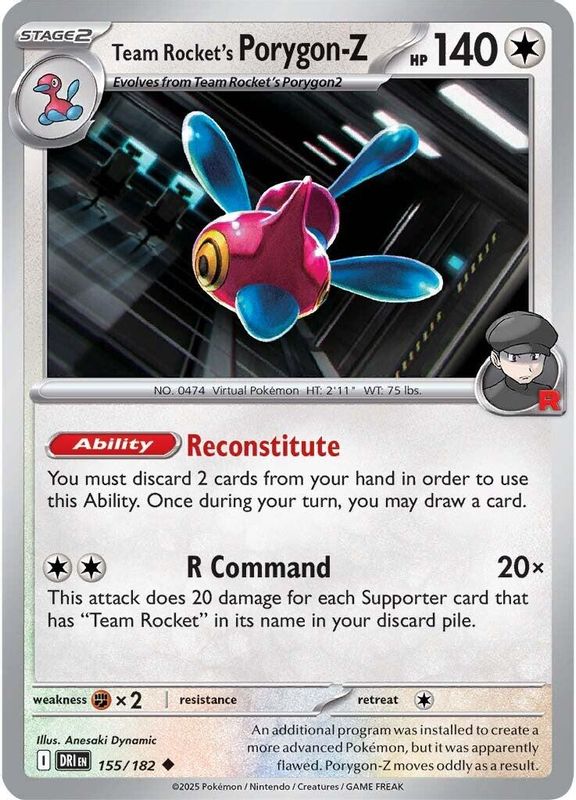 Team Rocket's Porygon-Z - 155/182 - Uncommon