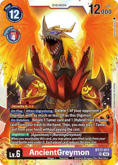 AncientGreymon - BT17-017 - Super Rare