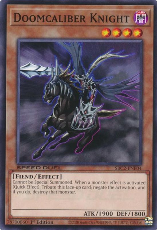 Doomcaliber Knight - SBC2-ENE04 - Common - 1st Edition