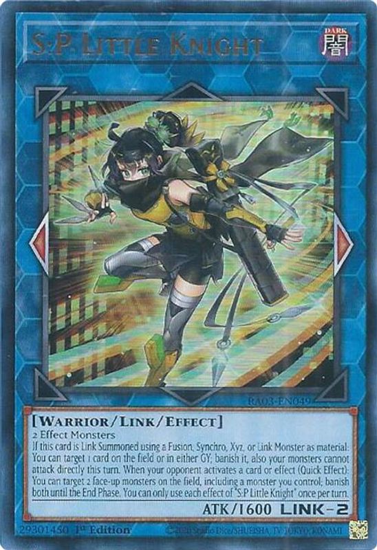 S:P Little Knight (UR) - RA03-EN049 - Ultra Rare - 1st Edition