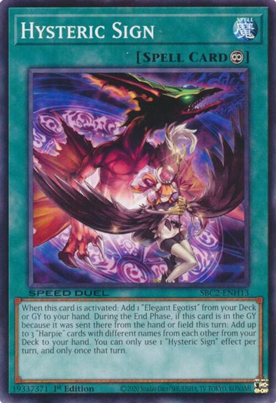 Hysteric Sign - SBC2-ENH13 - Common - 1st Edition