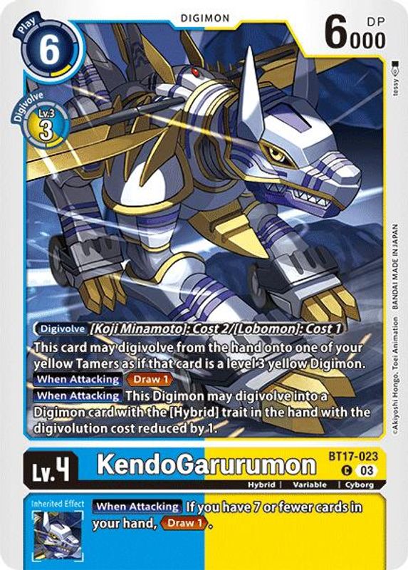 KendoGarurumon - BT17-023 - Common