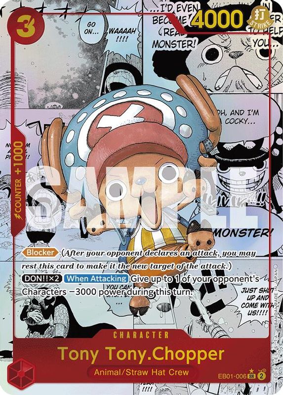 Tony Tony.Chopper (PRB01) (GOLD COUNTER) (Manga) (Reprint) - EB01-006 - Super Rare