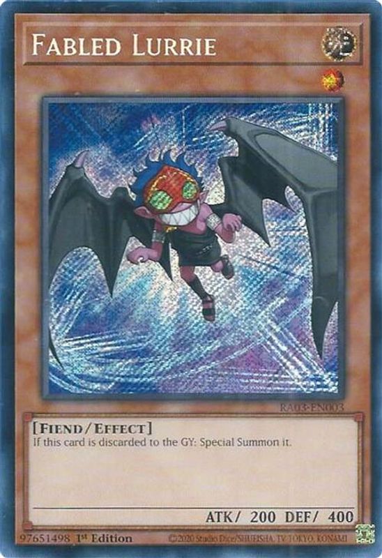Fabled Lurrie (Secret Rare) - RA03-EN003 - Secret Rare - 1st Edition