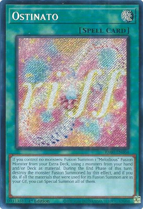 Ostinato (Secret Rare) - RA03-EN064 - Secret Rare - 1st Edition