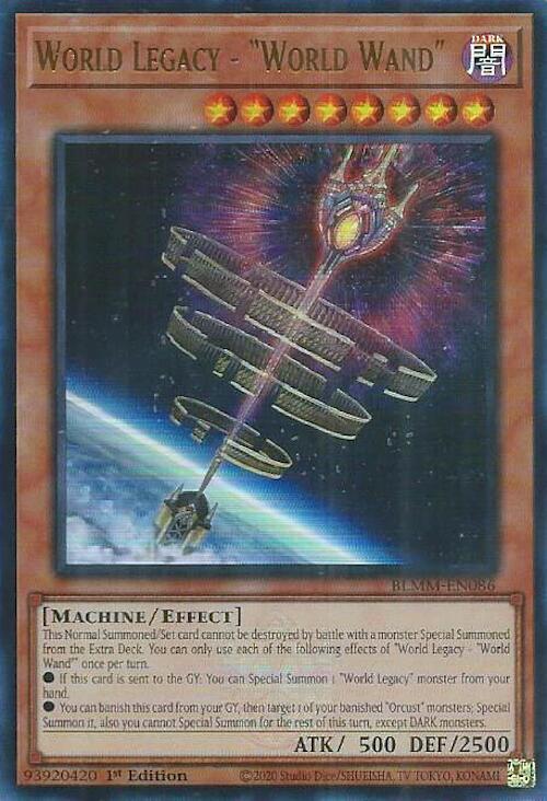 World Legacy - "World Wand" - BLMM-EN086 - Ultra Rare - 1st Edition