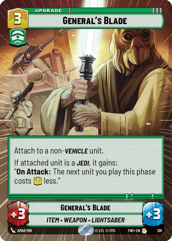 General's Blade (Hyperspace) - 391 - Rare
