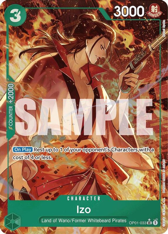 Izo (PRB01) (Alternate Art) - OP01-033 - Uncommon