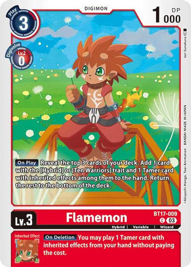 Flamemon - BT17-009 - Common