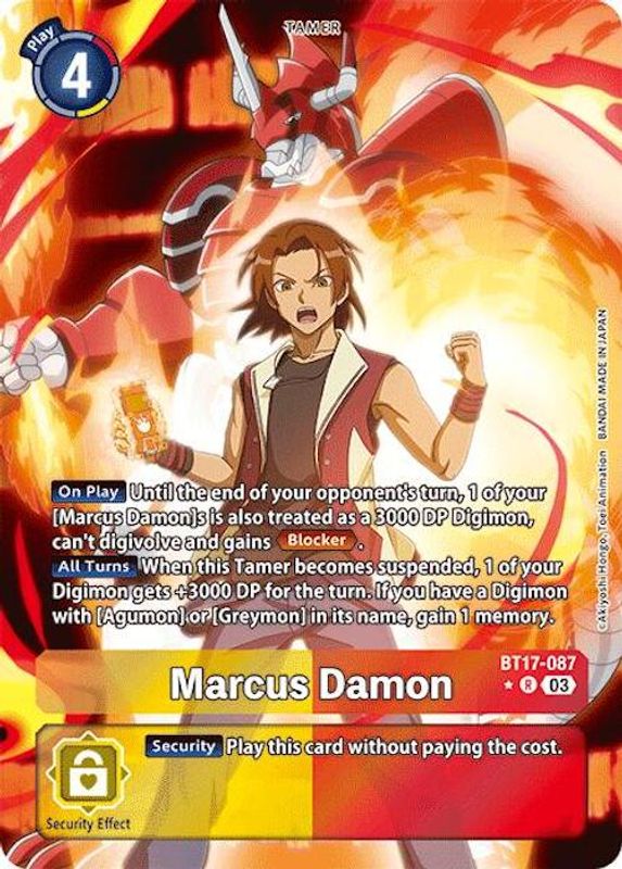 Marcus Damon (Alternate Art) - BT17-087 - Rare