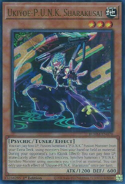 Ukiyoe-P.U.N.K. Sharakusai - BLMM-EN070 - Ultra Rare - 1st Edition