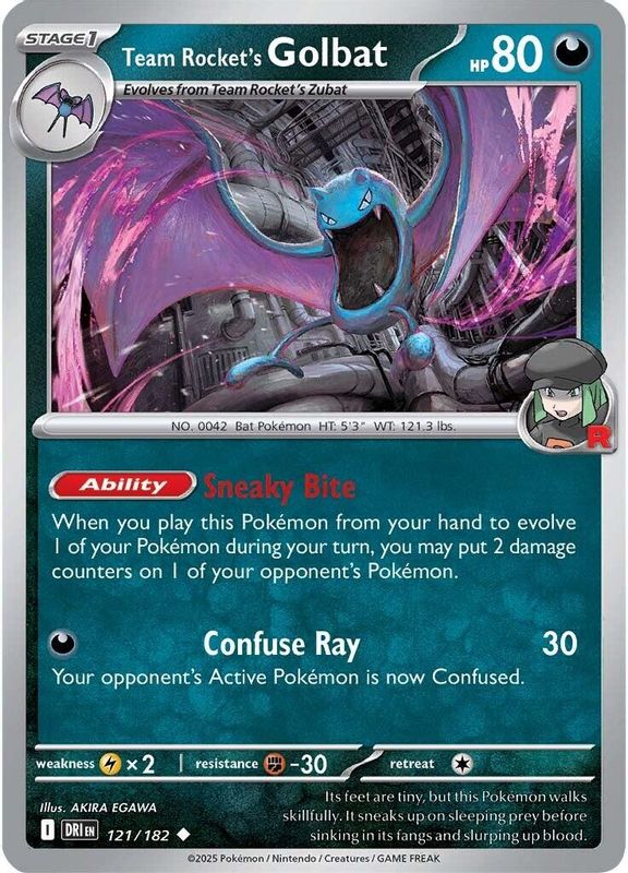 Team Rocket's Golbat - 121/182 - Uncommon