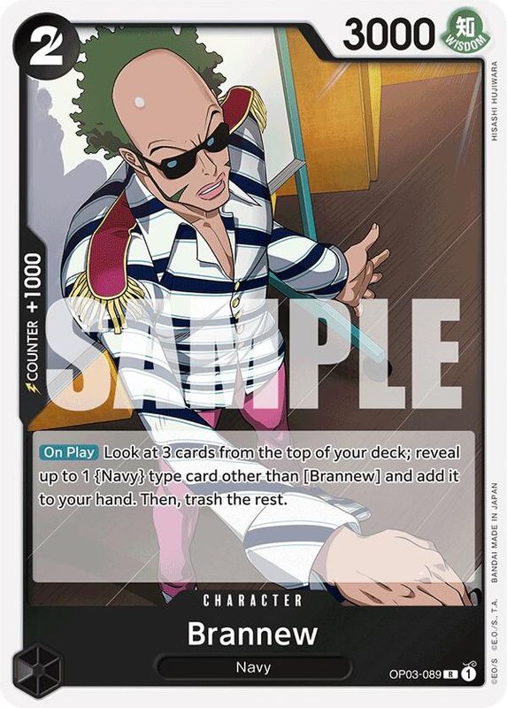 Brannew (Reprint) - OP03-089 - Rare  (No Pencil Mark)