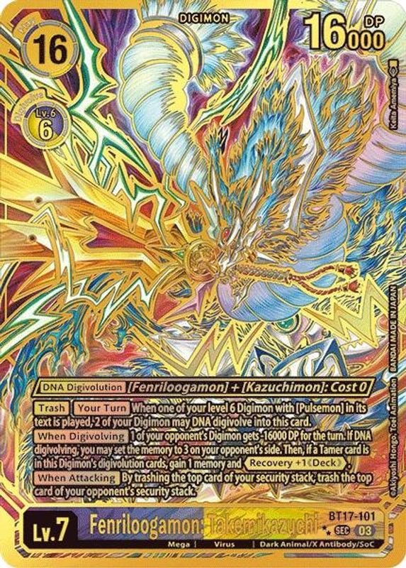 Fenriloogamon: Takemikazuchi (Textured) - BT17-101 - Secret Rare