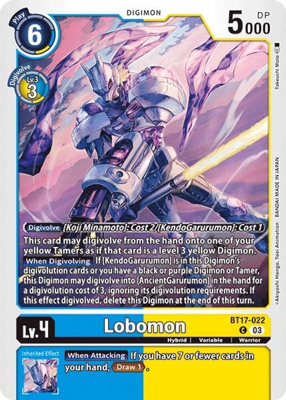 Lobomon - BT17-022 - Common