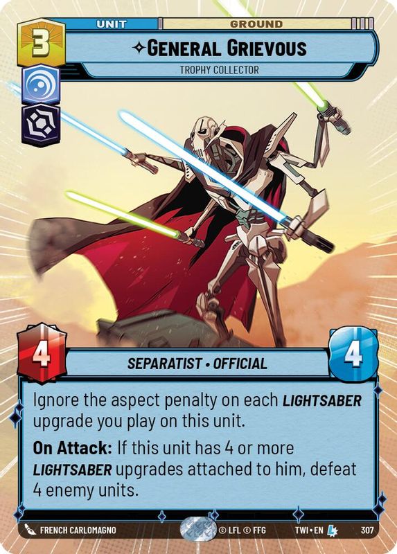 General Grievous - Trophy Collector (Hyperspace) - 307 - Legendary