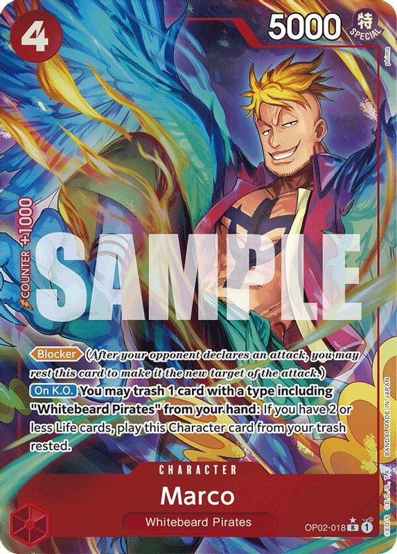 Marco (PRB01) (Alternate Art) - OP02-018 - Rare