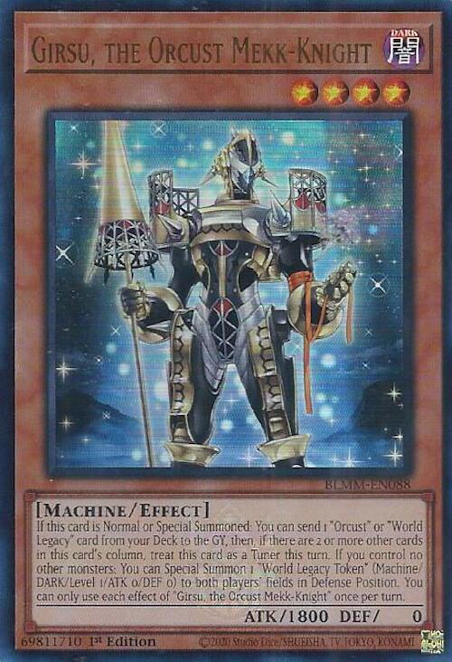 Girsu, the Orcust Mekk-Knight - BLMM-EN088 - Ultra Rare - 1st Edition