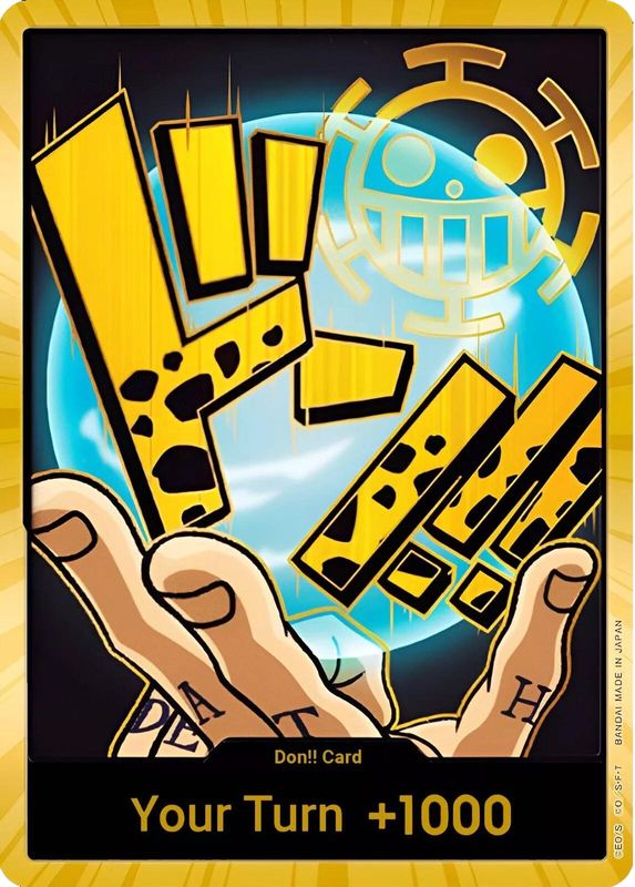 DON!! Card (Trafalgar Law) (Gold) - PRB01 - DON!!