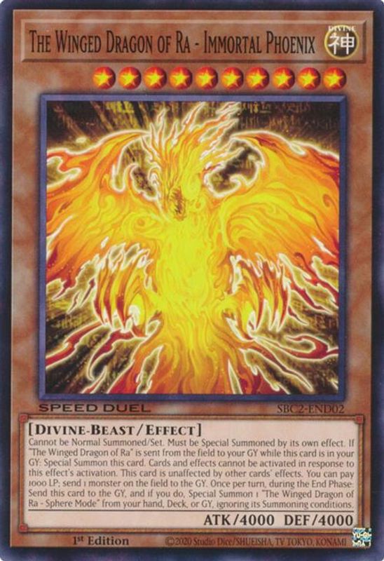 The Winged Dragon of Ra - Immortal Phoenix - SBC2-END02 - Common - 1st Edition