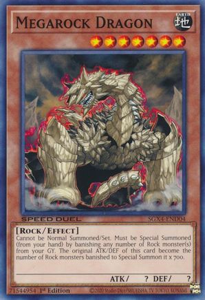 Megarock Dragon - SGX4-END04 - Common  - 1st Edition