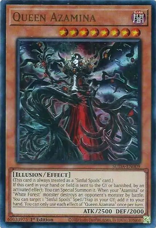 Queen Azamina - SUDA-EN009 - Ultra Rare - 1st Edition