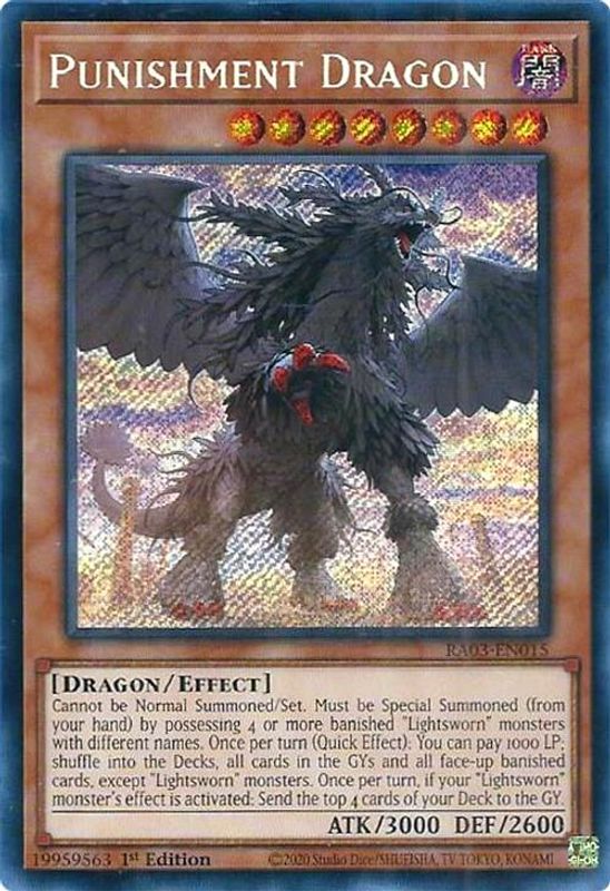 Punishment Dragon (Secret Rare) - RA03-EN015 - Secret Rare - 1st Edition