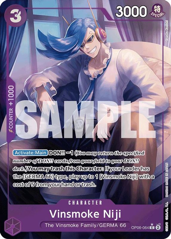 Vinsmoke Niji (PRB01) (Full Art) - OP06-064 - Common