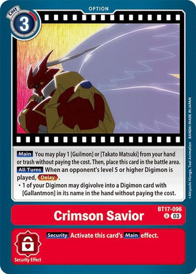 Crimson Savior - BT17-096 - Uncommon