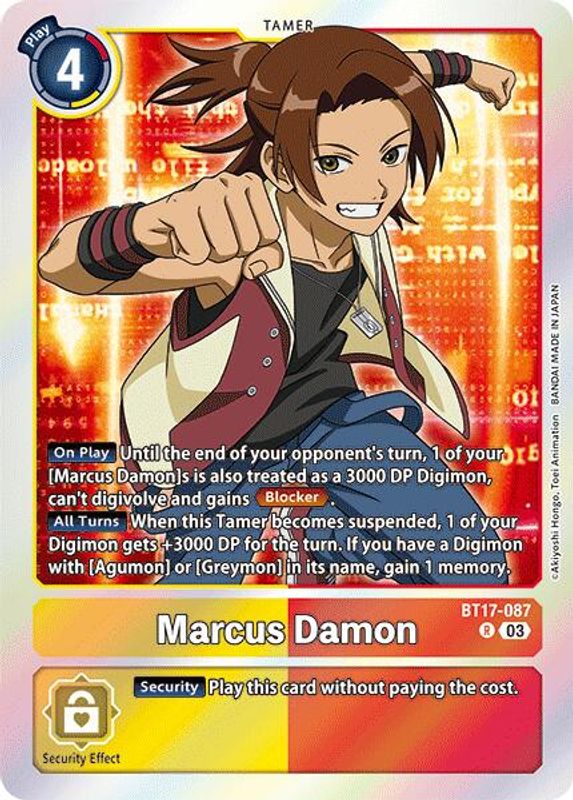 Marcus Damon (Block 3) - BT17-087 - Rare
