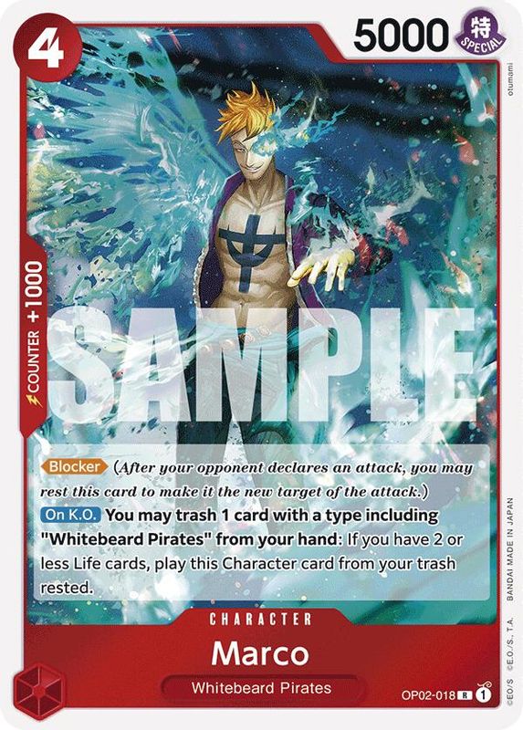 Marco (Reprint) - OP02-018 - Rare  (No Pencil Mark)